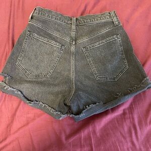 Women's Black Denim Shorts
